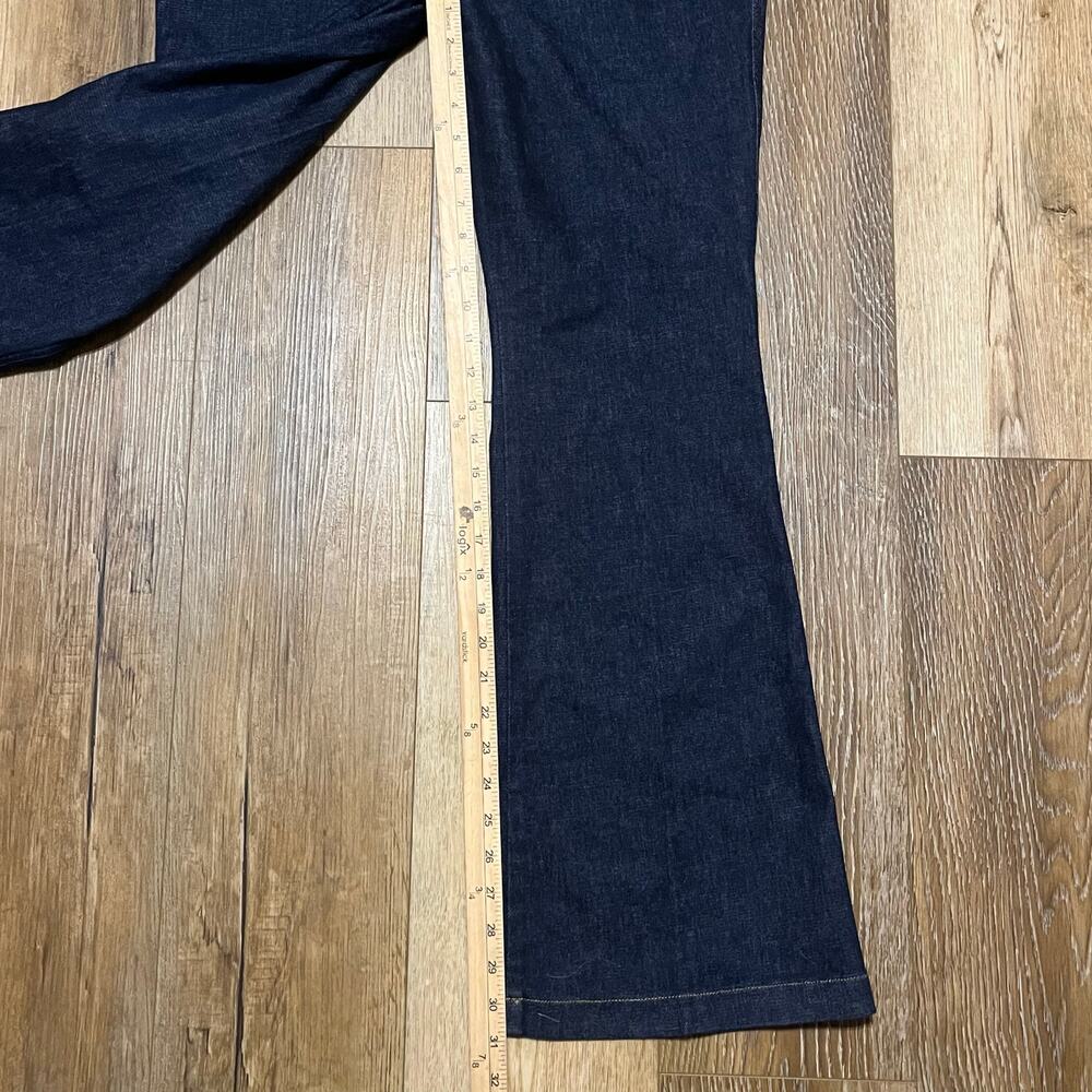 SPANX Everywear Flare Denim Jeans Women's XL P Raw Indigo Dark Wash Tummy Tamer - Picture 9 of 9